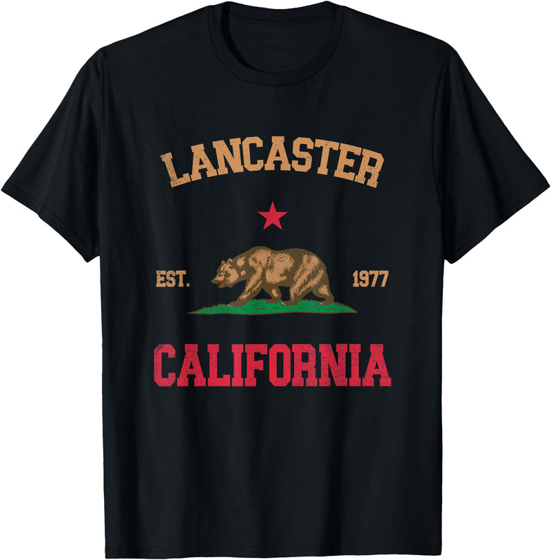 Lancaster California CA Designs Lancaster California T-Shirt - Black