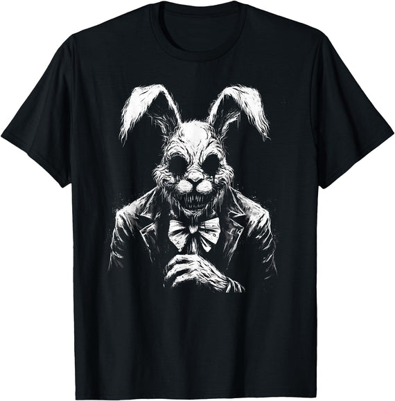 Creepy Goth Rabbit, Horror Bunny, Weirdcore Rabbit T-Shirt in As Pictured