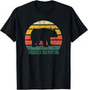 Vintage Cute Bear Cuddle Monster Retro Cuddle Monster Bear Fun Novelty T-Shirt - Black
