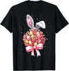 Coral Reef Sea Ocean Easter Rabbit Eggs Bunny Ears T-Shirt in Black