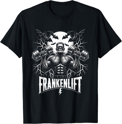 Fitness Training Halloween Costume Men Women Tees Frankenstein Monster Halloween Gym Workout Enthusiast T-Shirt