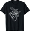 Threadrock Octopus Ocean Marine Fish Lover T-Shirt - Black