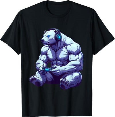 Polar Bear Funny Video Games Polar Bear T-Shirt
