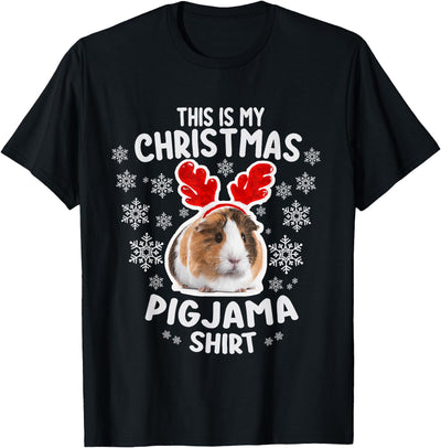 GUINEA PIG CHRISTMAS PAJAMA FOR WOMEN AND MEN T-Shirt
