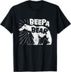 Mens Beepa Bear T-Shirt Father's Day Tee T-Shirt - Black