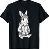 Urban Streetwear Bunny – Cool Hipster Rabbit Design Hoodie in Black
