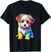 Colorful dog designs Colorful dog T-Shirt - As Pictured