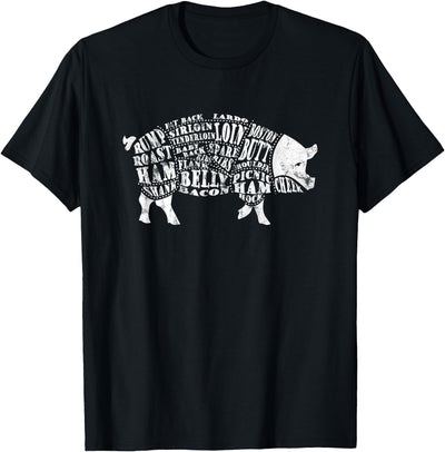 Pig Cuts Barbecue and Grilling T-Shirt