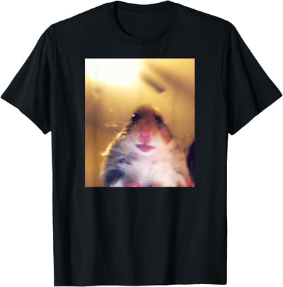 Staring Hamster Meme Front Camera T-Shirt