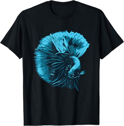 Blue Betta Fish and Siamese Fighting Fish Aquarium Owner T-Shirt
