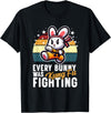 Every Bunny Was Kung Fu Fighting - Funny Rabbit Martial Art T-Shirt in Black