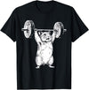 Vintage Rat Retro Weight Lifting Gym Hamster Deadlift Funny T-Shirt - Black