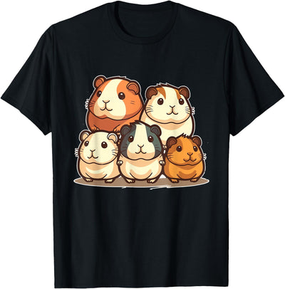 Cute, Kawaii Guinea Pig Family T-Shirt