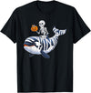 Orca Skeleton Halloween Whale Apparel Co. Skeleton Riding Mummy Orca Halloween Candy Whale T-Shirt - Black