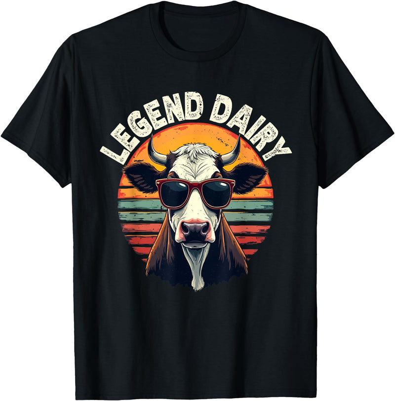 Milk Farmer Clothes & Dairy Farmer Gifts For Men Dairy Farmer Pun & Cow Milker, Dairy Cow & Milk Cow T-Shirt - Black