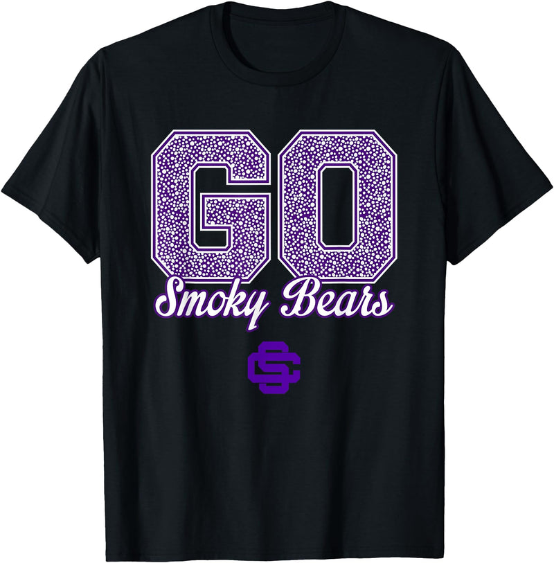 Sevier County Smoky Bears Logo GO! School Pride HS T-Shirt - Black