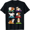 Funny Guinea Pig Shirts Guinea Pig Yoga - Fitness Exercise Animal Rodent Pet Lover T-Shirt - Black