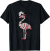 Flamingo Halloween Costume Mummy Spooky Flamingo Mummy T-Shirt - Black