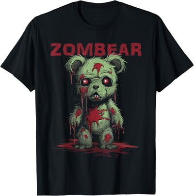 Teddy Bear Halloween for Kids Women Men Zombear Stuff T-Shirt