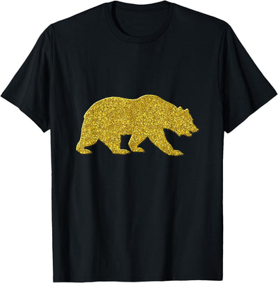 SunFrot Bear Vintage Golden Retro Animal Symbol T-Shirt