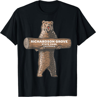 Richardson Grove State Park California CA Bear Souvenir T-Shirt