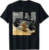 Hamster Deadlift Training Funny Cute Rat Weightlifting Meme T-Shirt - Black