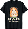 Best & Fun Guinea PIg Designs Funny, Cute Guinea Pig Grandma Grandmother Nana T-Shirt - Black