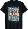 Buffalo New York Waterfront Wonder Buffalo New York NY Waterfront Wonder SD391 T-Shirt - Black