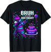 Llama Pinata Birthday Family Decorations Bruh Its My Birthday Llama Pinata Boy Girl Family Party Bday T-Shirt - Black