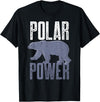 Polar Bear Power Gifts & Apparel Polar Bear Power T-shirt For Bear Lovers Kids Women Men T-Shirt - Black