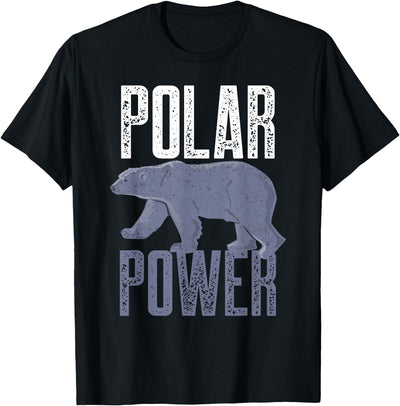 Polar Bear Power Gifts & Apparel Polar Bear Power T-shirt For Bear Lovers Kids Women Men T-Shirt