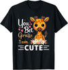 Giraffe Shirt Kids Co. You Bet Giraffe I'm Cute - Giraffe Lover Boys and Girls T-Shirt - Black