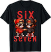 Funny Teddy Bear 67 Matching Teenager Boys Designs 67 Teddy Bear 6 7 Meme for Boys Kids Cute School Six Seven T-Shirt - Black
