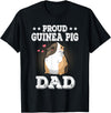 Guinea Pig Lover Apparel Women Girl T-Shirt Gifts Proud Guinea Pig Dad Funny Guinea Pig Fathers Day Gift T-Shirt - Black