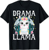 Llama Lover Gift Co. Drama Llama for Kids T-Shirt - Black