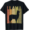 Alpaca Llama Vintage Llama Farming Designs. Llama Vintage Alpaca Llama Lover Retro Alpaca Farmer T-Shirt - Black