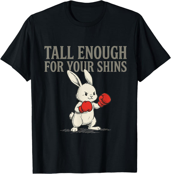 Cute Bunny Joke T-Shirt in Black