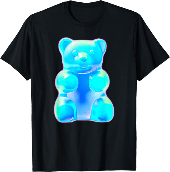 Urban Empyre Blue Gummy Bear T-Shirt - Black