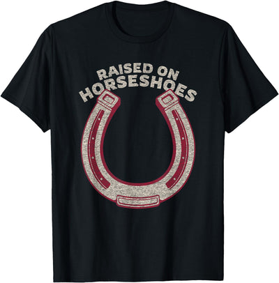 Cartba Horse Co. Horse Lover Horseshoe Ranch Equestrian Vintage Graphic T-Shirt
