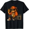 Creative & Funny Teddy Bear Gifts Hip Hop Teddy Bear T-Shirt - Black