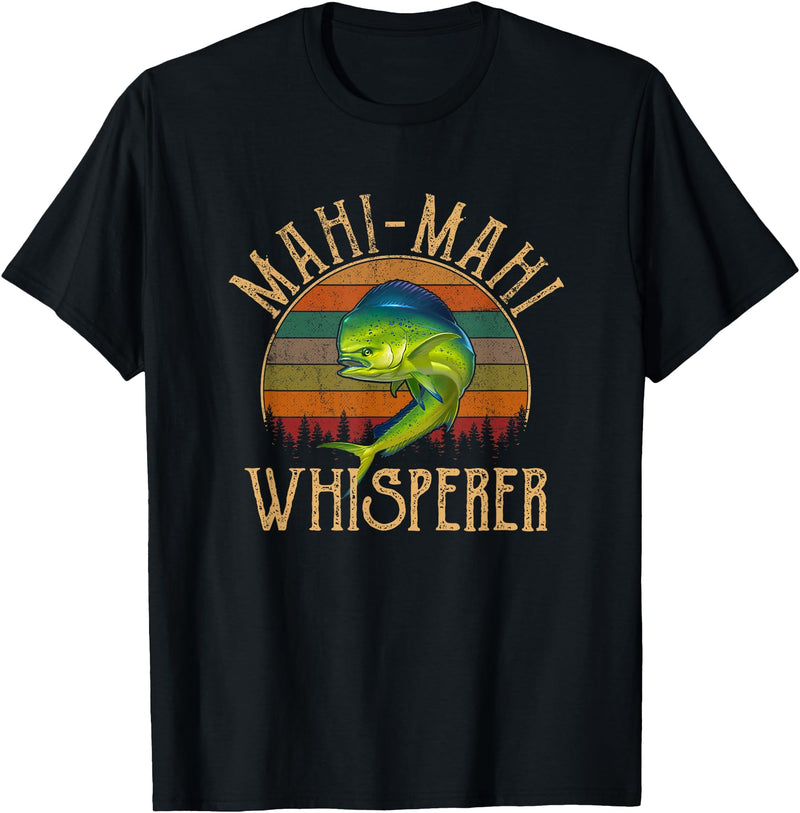 mahi fishing apparel mahi mahi american flag, fishing mahi mahi Women Girls Kids Men T-Shirt - Black