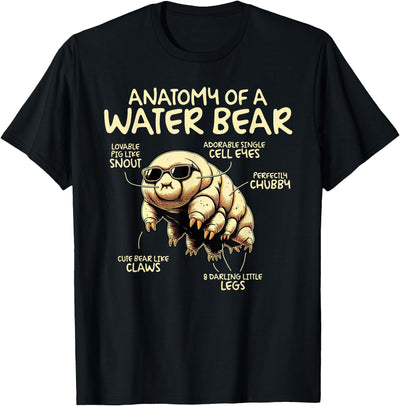 Anatomy Of A Water Bear Funny Tardigrade T-Shirt