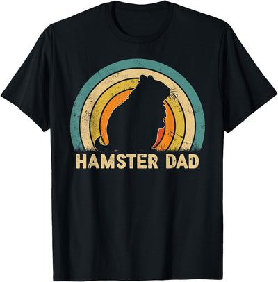 Hamster Dad Father's Day Vintage Style Hamster Dad Daddy T-Shirt