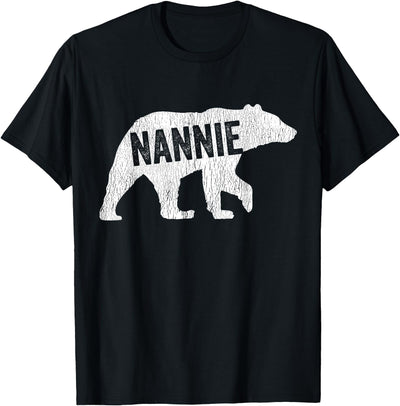 Nannie Bear Matching Family Camping Bear Funny Nannie T-Shirt