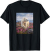 Dee Claire Art & Designs Polar Bear Summer Wildflower Meadow Nature Artwork T-Shirt - Black