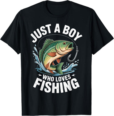 Just A Boy Who Loves Fishing T-Shirt