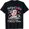 Holy Cow I'm Three 3 3rd Birthday Boy Girl Kids Holy Cow I'm Three 3 Years Old 3rd Birthday Boy Girl T-Shirt - Black