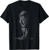 black animals art Lion Scribble Black Art for Lover Lions King of Animals T-Shirt - Black