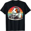 Funny Retro Guinea Pig Gamer Tee Guinea Pig Gamer Retro Video Gaming Cavy Men Boys Kids Youth T-Shirt - Black