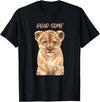 Safari Animals | African Wildlife Animals ROARSOME | Cute Lion Cub | Baby Lion Safari Wild Animal Pun T-Shirt - Black
